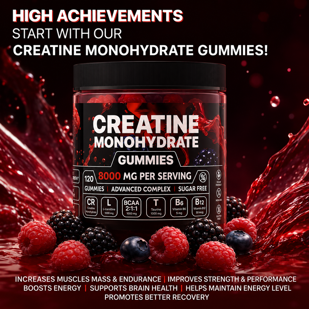 SoliTurn Creatine Monohydrate Gummies