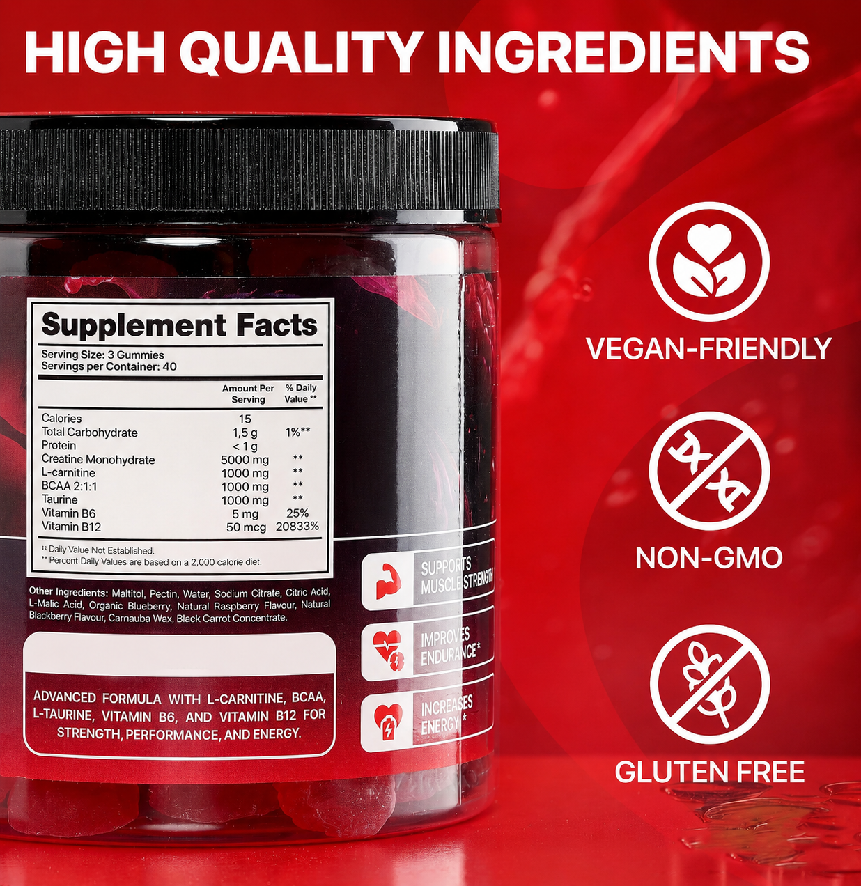 SoliTurn Creatine Monohydrate Gummies